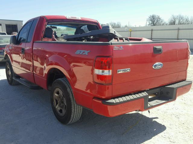 1FTRF12277KC35715 - 2007 FORD F150 RED photo 3