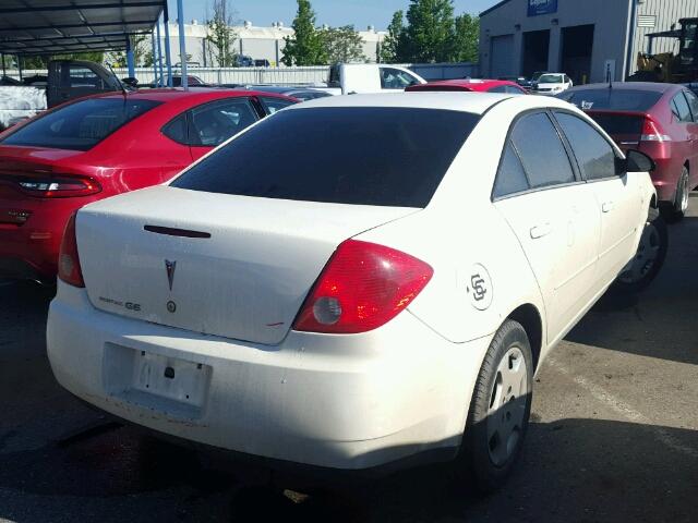 1G2ZF55B564249994 - 2006 PONTIAC G6 SE WHITE photo 4