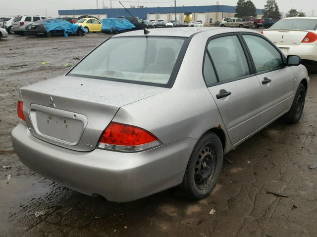 JA3AJ26E06U070100 - 2006 MITSUBISHI LANCER ES SILVER photo 4