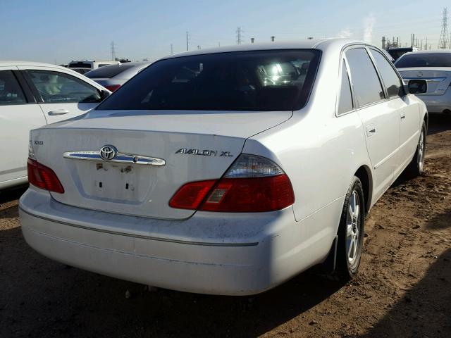 4T1BF28B23U323080 - 2003 TOYOTA AVALON XL WHITE photo 4