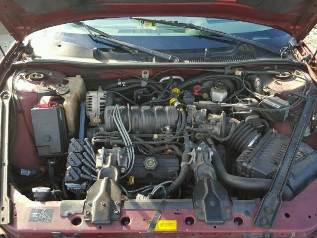 1G2WP12K7YF338387 - 2000 PONTIAC GRAND PRIX RED photo 7