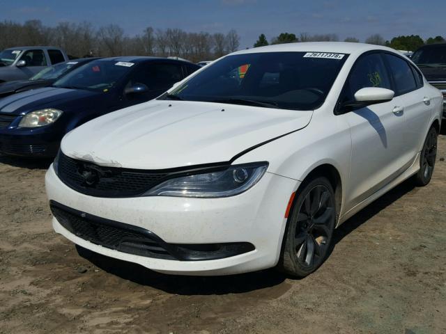 1C3CCCBGXFN516608 - 2015 CHRYSLER 200 S WHITE photo 2