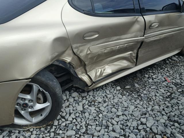 2G2WR524641342855 - 2004 PONTIAC GRAND PRIX GOLD photo 9