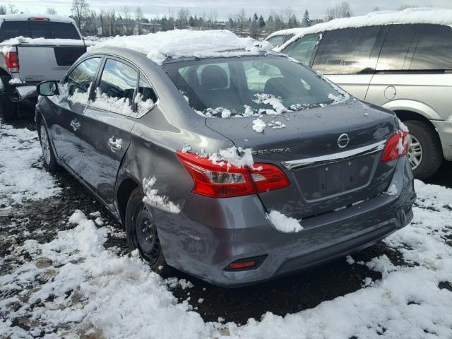 3N1AB7APXGY291760 - 2016 NISSAN SENTRA S GRAY photo 3