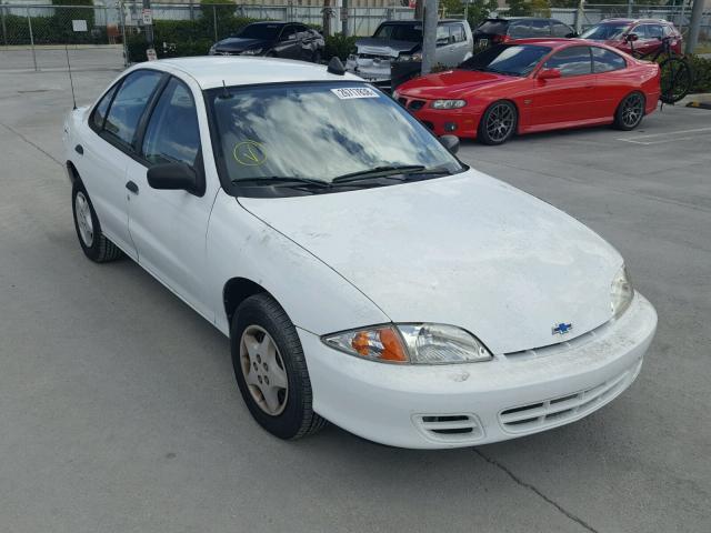 1G1JC524317332394 - 2001 CHEVROLET CAVALIER B WHITE photo 1