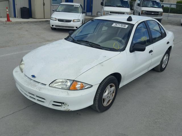 1G1JC524317332394 - 2001 CHEVROLET CAVALIER B WHITE photo 2