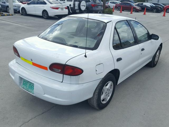 1G1JC524317332394 - 2001 CHEVROLET CAVALIER B WHITE photo 4