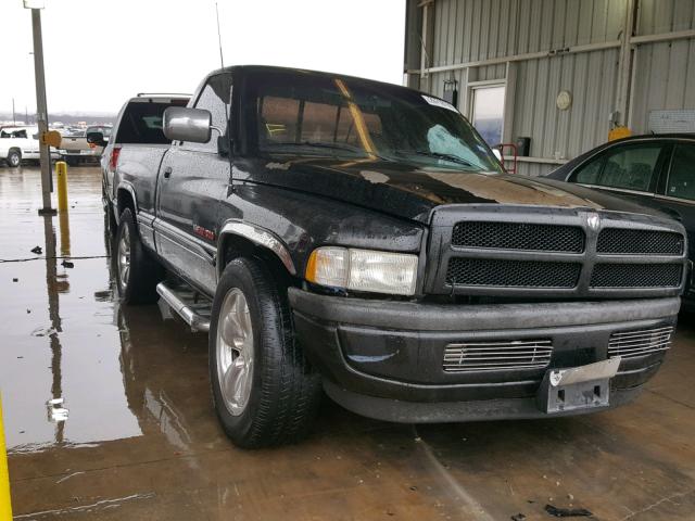 1B7HC16Y0TJ160570 - 1996 DODGE RAM 1500 BLACK photo 1