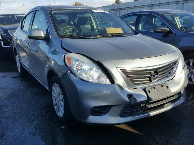 3N1CN7APXDL865508 - 2013 NISSAN VERSA S SILVER photo 1