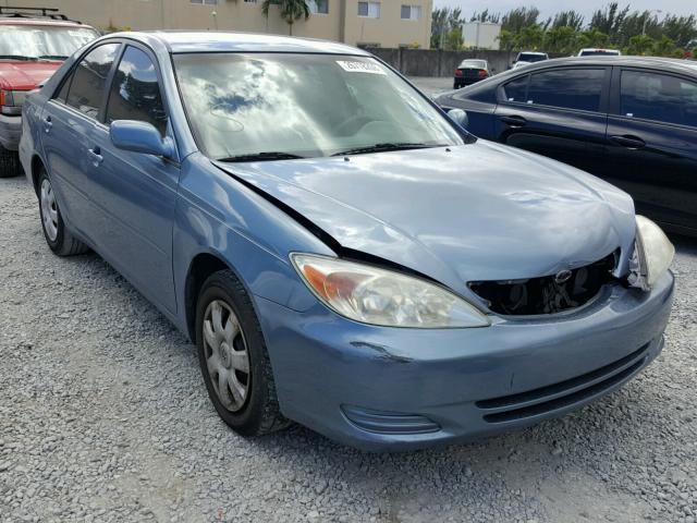 4T1BE32K63U672924 - 2003 TOYOTA CAMRY LE BLUE photo 1