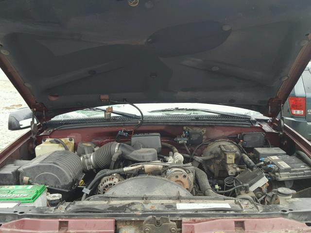 2GTEK19M2W1522847 - 1998 GMC SIERRA K15 MAROON photo 7