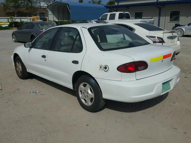 1G1JC524X17330688 - 2001 CHEVROLET CAVALIER B WHITE photo 3