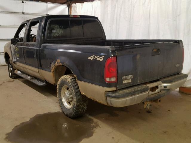 1FTNW21L91ED52362 - 2001 FORD F250 SUPER BLACK photo 3