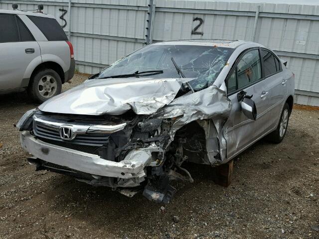 19XFB2F85CE381997 - 2012 HONDA CIVIC EX SILVER photo 2