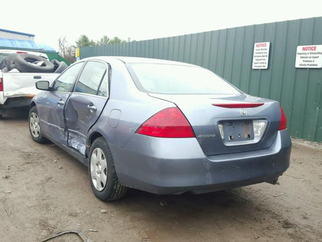 1HGCM564X7A055246 - 2007 HONDA ACCORD LX BLUE photo 3