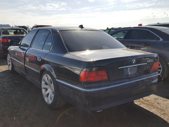 WBAGF832XVDL45283 - 1997 BMW 740 I AUTO BLACK photo 3