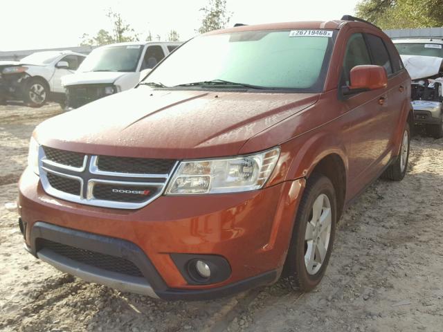 3C4PDCBG2CT353152 - 2012 DODGE JOURNEY SX ORANGE photo 2