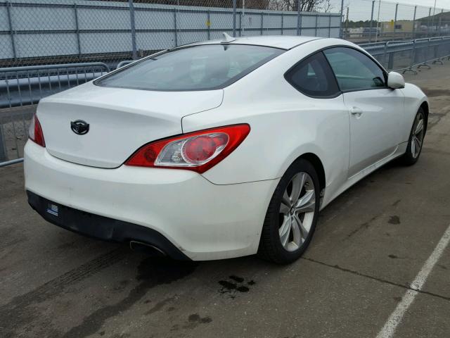 KMHHT6KD9BU047659 - 2011 HYUNDAI GENESIS CO WHITE photo 4