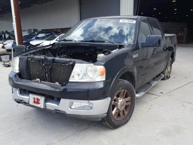 1FTPW12504KC20809 - 2004 FORD F150 SUPER BLUE photo 2