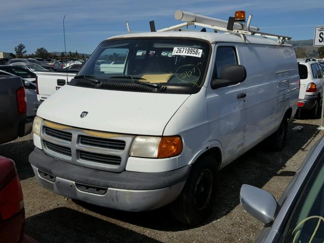 2B7LB31Z3XK518747 - 1999 DODGE RAM VAN B3 WHITE photo 2