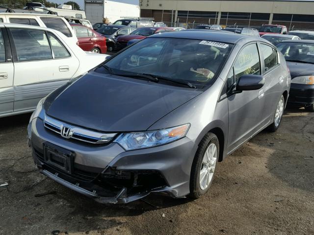 JHMZE2H71CS001705 - 2012 HONDA INSIGHT EX GRAY photo 2