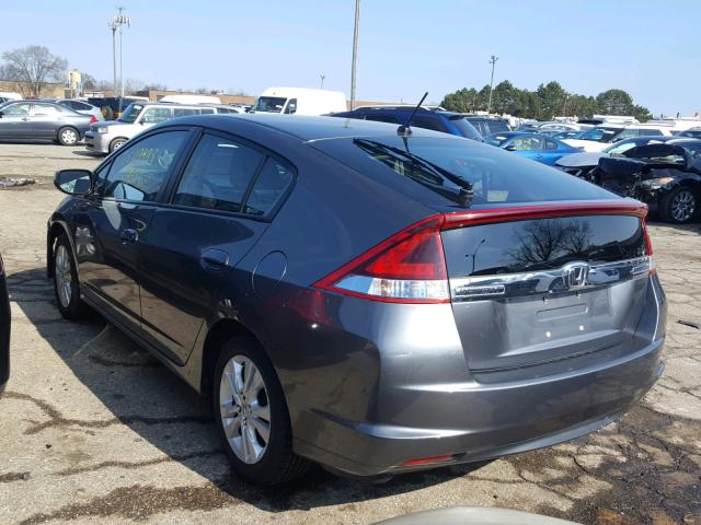 JHMZE2H71CS001705 - 2012 HONDA INSIGHT EX GRAY photo 3