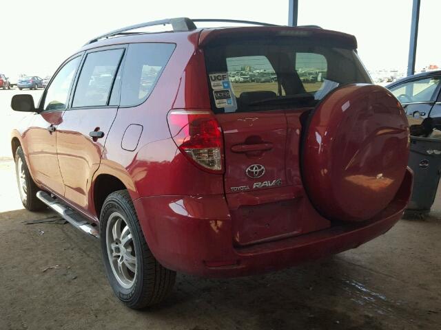 JTMZD33V965028069 - 2006 TOYOTA RAV4 RED photo 3