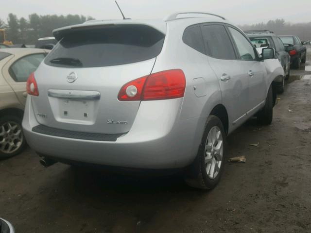 JN8AS5MV1DW112539 - 2013 NISSAN ROGUE S SILVER photo 4