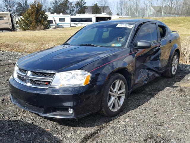 1C3CDZEGXCN165724 - 2012 DODGE AVENGER SX BLACK photo 2