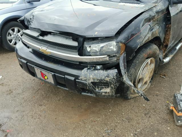 1GNDT13SX82251577 - 2008 CHEVROLET TRAILBLAZE BLACK photo 9