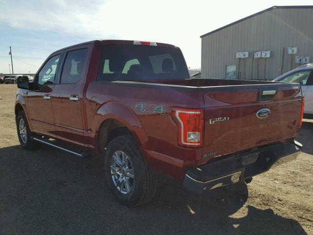 1FTEW1E89GKD16858 - 2016 FORD F150 SUPER RED photo 3