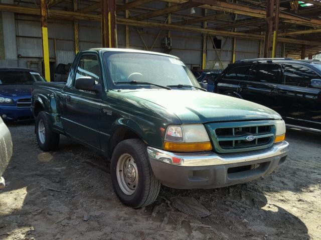 1FTYR10C3YTA37496 - 2000 FORD RANGER GREEN photo 1