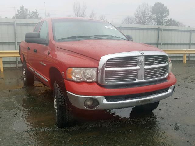 3D7KS28C95G865068 - 2005 DODGE RAM 2500 S RED photo 1