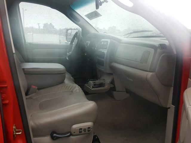 3D7KS28C95G865068 - 2005 DODGE RAM 2500 S RED photo 5