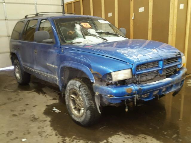 1B4HS28Y0WF199220 - 1998 DODGE DURANGO BLUE photo 1