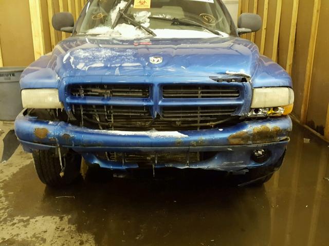 1B4HS28Y0WF199220 - 1998 DODGE DURANGO BLUE photo 9