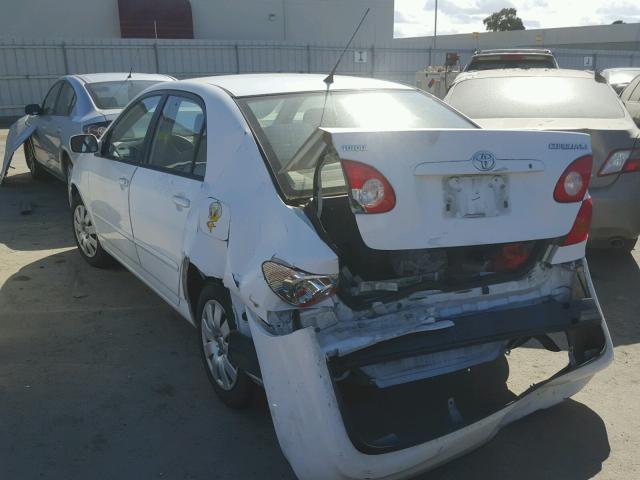 1NXBR32E54Z339842 - 2004 TOYOTA COROLLA CE WHITE photo 3