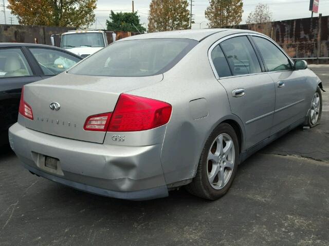 JNKCV51E23M331289 - 2003 INFINITI G35 GOLD photo 4