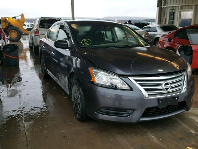 3N1AB7AP7FL634360 - 2015 NISSAN SENTRA S BLACK photo 1