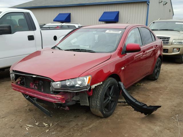 JA3AU26U18U026558 - 2008 MITSUBISHI LANCER ES RED photo 2