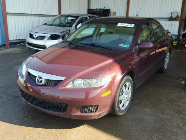 1YVFP80C165M38269 - 2006 MAZDA 6 I BURGUNDY photo 2