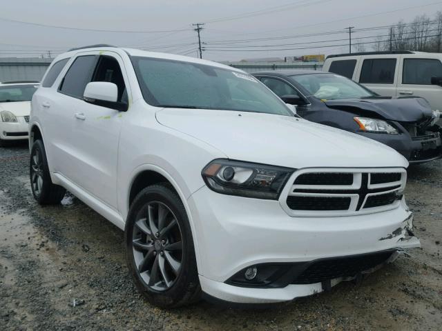 1C4RDJDGXJC174165 - 2018 DODGE DURANGO GT WHITE photo 1