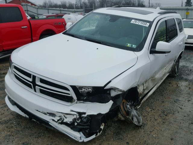 1C4RDJDGXJC174165 - 2018 DODGE DURANGO GT WHITE photo 2