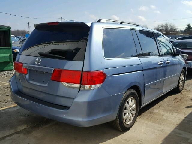 5FNRL38749B016069 - 2009 HONDA ODYSSEY EX BLUE photo 4