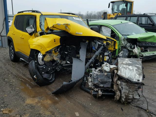 ZACCJAAB8HPF37415 - 2017 JEEP RENEGADE S YELLOW photo 1