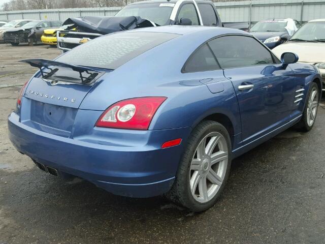 1C3AN69LX6X069269 - 2006 CHRYSLER CROSSFIRE BLUE photo 4