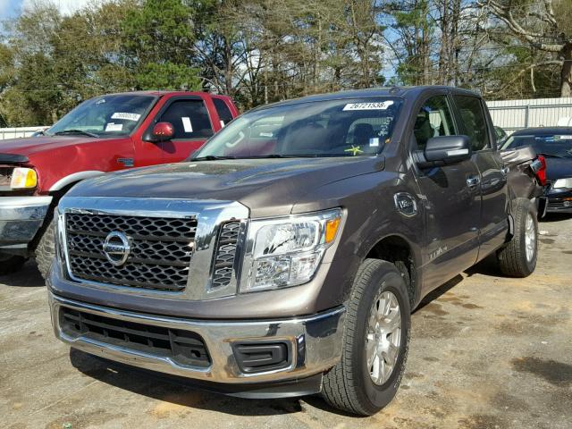 1N6AA1EK0HN538971 - 2017 NISSAN TITAN S BROWN photo 2