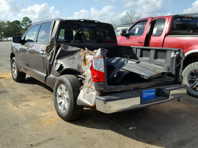 1N6AA1EK0HN538971 - 2017 NISSAN TITAN S BROWN photo 3