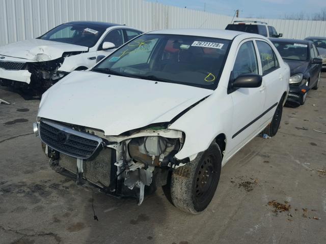 1NXBR32E45Z446379 - 2005 TOYOTA COROLLA CE WHITE photo 2