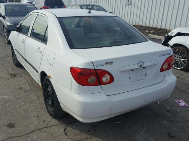 1NXBR32E45Z446379 - 2005 TOYOTA COROLLA CE WHITE photo 3